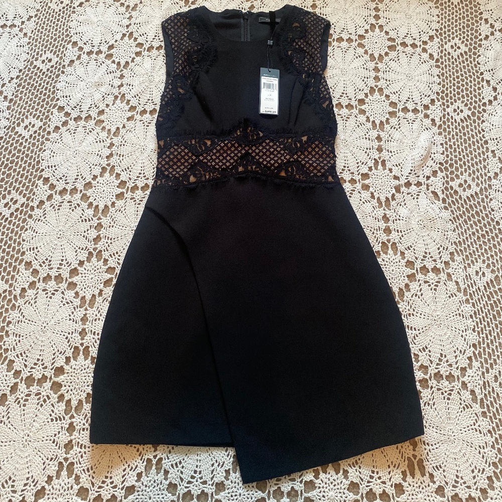 Chic Lace Paneled LBD
